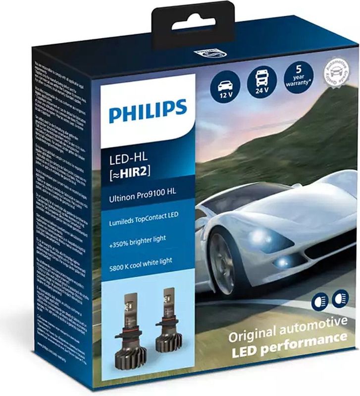 Philips Ultinon Pro9100 - LED-HL - Koel Wit Licht - 9012 - LUM11012U91X2
