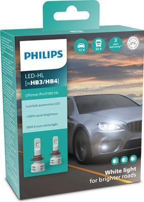 Philips - Ultinon Pro5100 - Led Koplampen - Wit - Compact Ontwerp