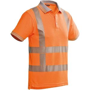 Santino poloshirt Venice met RWS reflectie - 200172 - fluor oranje