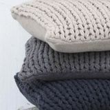 Kussenhoezen - Katoen - Grijs - Set van 2