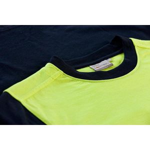 Santino Hivis t-shirt Hannover - 120149 - navy fluor geel
