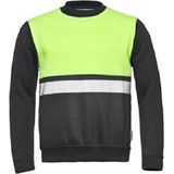 Santino O-hals Helsinki Sweater Real Navy / Fluor Yellow maat S