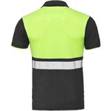 Santino Hivis poloshirt Hamburg - graphite fluor geel