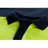 Santino Hivis poloshirt Hamburg - graphite fluor geel