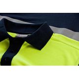 Santino Hivis poloshirt Hamburg - navy fluor geel