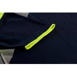 Santino Hivis poloshirt Hamburg - navy fluor geel