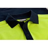 Santino Hivis poloshirt Hamburg - navy fluor geel