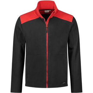 Santino Trento Fleecejack Black / Red maat S