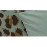 Byrklund Dekbedovertrek Lazy Leopard 100% Katoen Groen