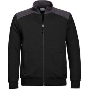 Santino Toronto 2color Zip sweatjack (320g/m2) - Zwart | Grijs