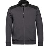 Santino Toronto 2color Zip sweatjack (320g/m2) - Antraciet | Zwart