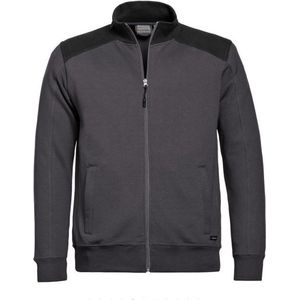 Santino Toronto 2color Zip sweatjack (320g/m2) - Antraciet | Zwart