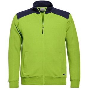 Santino Toronto 2color Zip sweatjack (320g/m2) - Limegroen | Marine