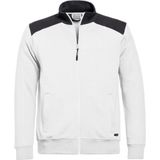Santino Toronto 2color Zip sweatjack (320g/m2) - Wit | Antraciet