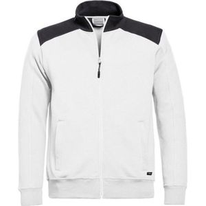 Santino Toronto 2color Zip sweatjack (320g/m2) - Wit | Antraciet