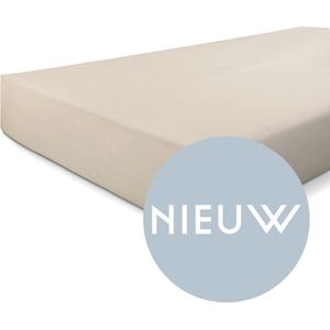 Walra Hoeslaken Jersey Stretch 100% Katoen Zand