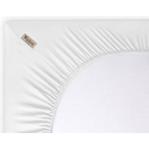 Walra Hoeslaken Jersey Stretch 100% Katoen Wit