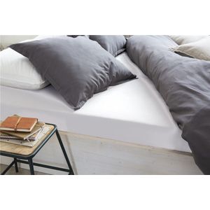 Walra Hoeslaken Crispy Cotton - 180x220 - 100% Katoen - Wit