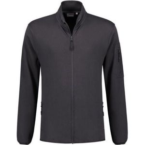 Santino Berlin Sweatvest lange mouwen +Rits - Antraciet - XL