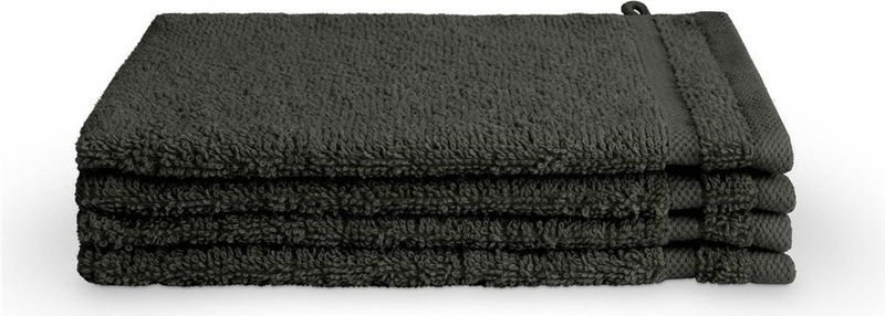 Byrklund Handdoeken set - Bath Basics - 4-delig - 4x 16x21 - 100% katoen - Antraciet