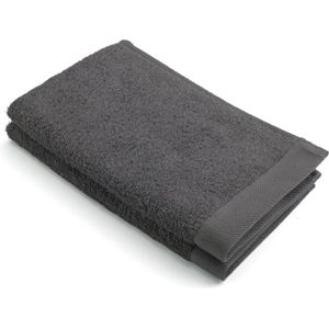 Walra Gastendoek Remade Cotton 2x 100% katoen Grijs / Antraciet