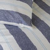 Walra Dekbedovertrek Remade Nautic Stripes - 200x220 - 100% katoen - Donker Blauw
