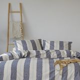 Walra Dekbedovertrek Remade Nautic Stripes - 200x220 - 100% katoen - Donker Blauw