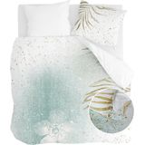 Walra Dekbedovertrek Painted Nature 100% Katoen Groen / Goud