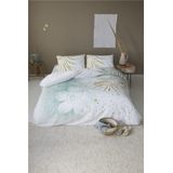 Walra Dekbedovertrek Painted Nature 100% Katoen Groen / Goud