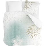 Walra Dekbedovertrek Painted Nature 100% Katoen Groen / Goud