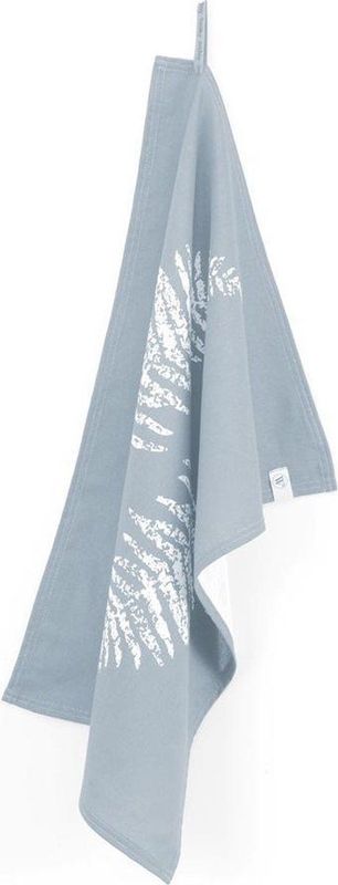 Theedoek Walra Dry With Leaves Jeans Blauw 