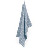 Walra - Dry with Cubes - Keukendoek - Blauw - 100% Katoen - 50 x 70 cm