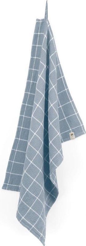 Walra - Dry with Cubes - Keukendoek - Blauw - 100% Katoen - 50 x 70 cm