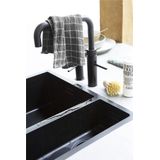 Walra - Dry with Cubes - Vaatdoek - Zwart - 100% Katoen - Set van 3