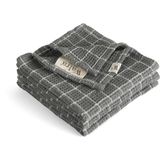 Walra - Dry with Cubes - Vaatdoek - Zwart - 100% Katoen - Set van 3