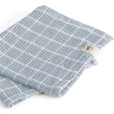 Walra Vaatdoek Katoen Dry with Cubes 3x Jeans Blauw