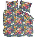 Byrklund Dekbedovertrek Flowering Peonies - 240x220 - 100% Katoen - Blauw