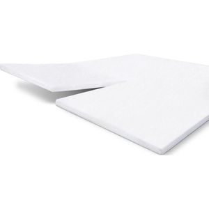 Walra Molton Hoeslaken - Molton 160x200/210 - 100% Katoen - Wit