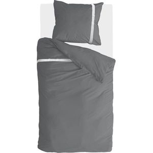 Walra Dekbedovertrek Timeless Chic - 140x220 - 100% Katoen (BCI) - Antraciet