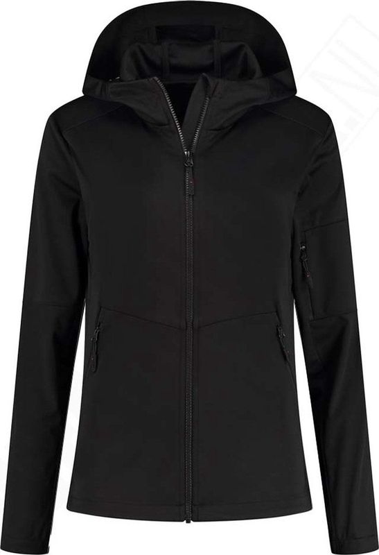 Santino - Softshell Jacket - Dames - Zwart - Ademend - Winddicht