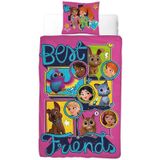 Lego - Friends Squad - Dekbedovertrek - Roze - 100% Katoen - 1 Persoons