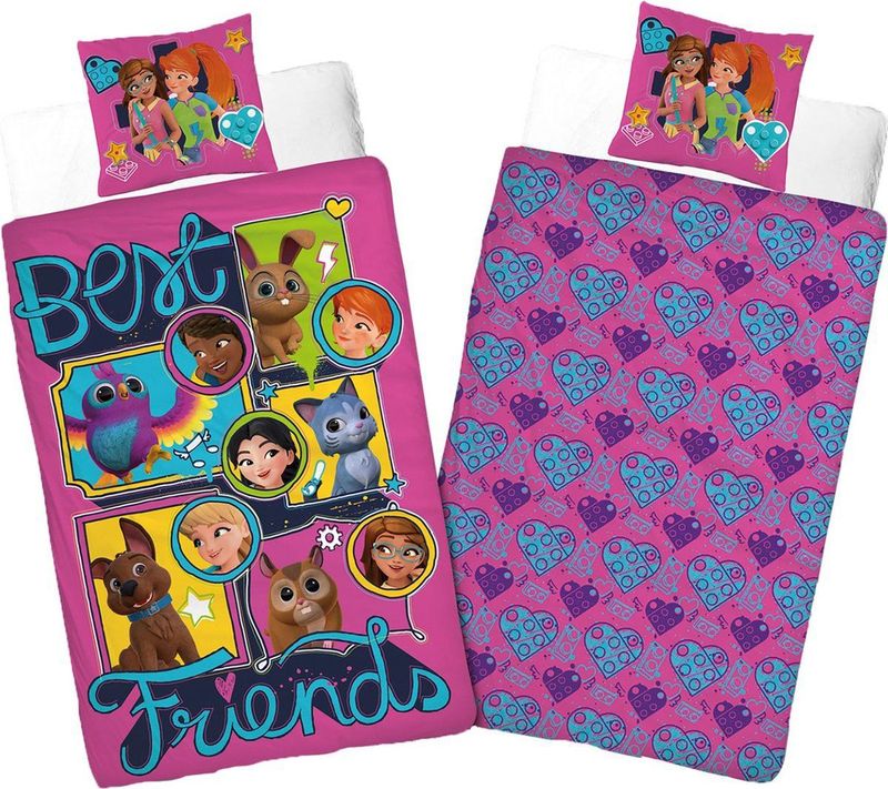 Lego - Friends Squad - Dekbedovertrek - Roze - 100% Katoen - 1 Persoons
