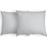 WALRA Kussensloop Crispy Cotton Grijs 60 x 70 cm