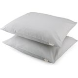 WALRA Kussensloop Crispy Cotton Grijs 60 x 70 cm