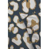 Byrklund Dekbedovertrek Lazy Leopard - 240x220 - 100% Katoen - Okergeel