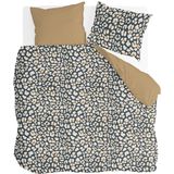 Byrklund Dekbedovertrek Lazy Leopard - 240x220 - 100% Katoen - Okergeel