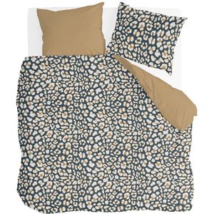 Byrklund Dekbedovertrek Lazy Leopard - 240x220 - 100% Katoen - Okergeel