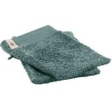 Walra - Soft Cotton - Washandje - Legergroen - 16 x 21 cm - 2 stuks