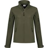Santino Santo Ladies Softshell Jacket Army maat XS