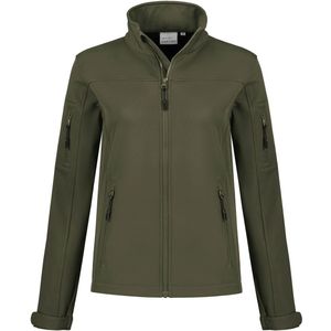 Santino Santo Ladies Softshell Jacket Army maat XS